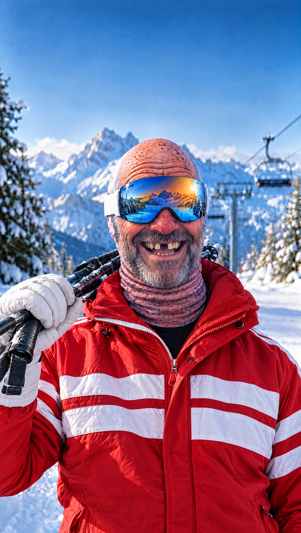 The Grin on the slopes